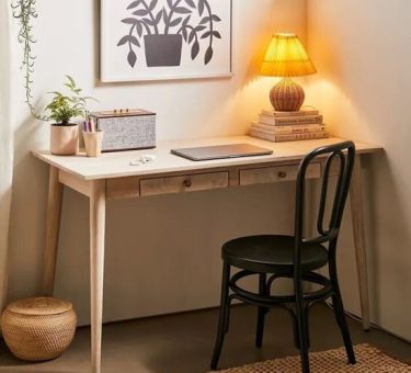 wooden study table design