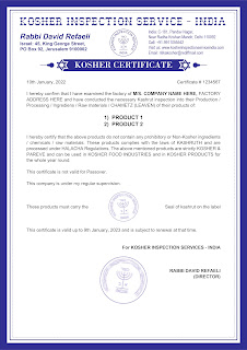 Kosher Certification